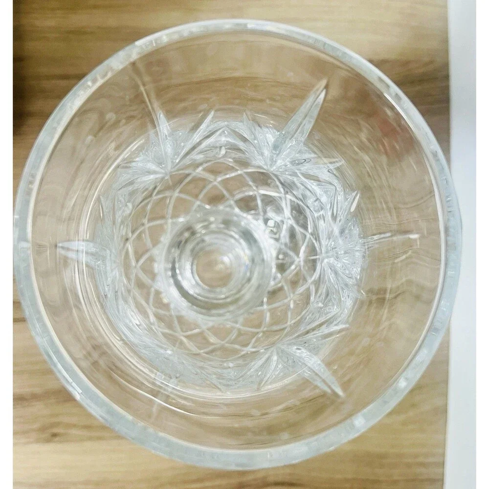 PartyLite Elegent Savannah Lamp 24% Lead Crystal Hurricane Candle Holder 2 Piece - Picture 8 of 8
